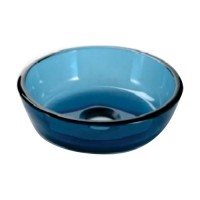 Blue Glass Spitoon